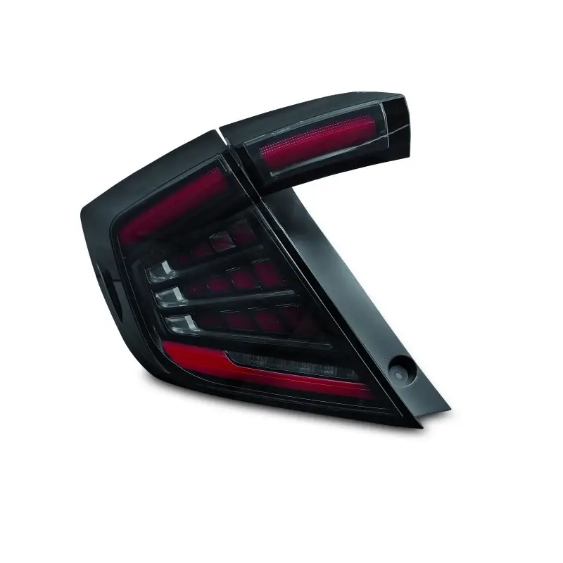 Feux Arrière LED Fumé pour Honda Civic X 2016-2021 Hatchback Haute Qualité