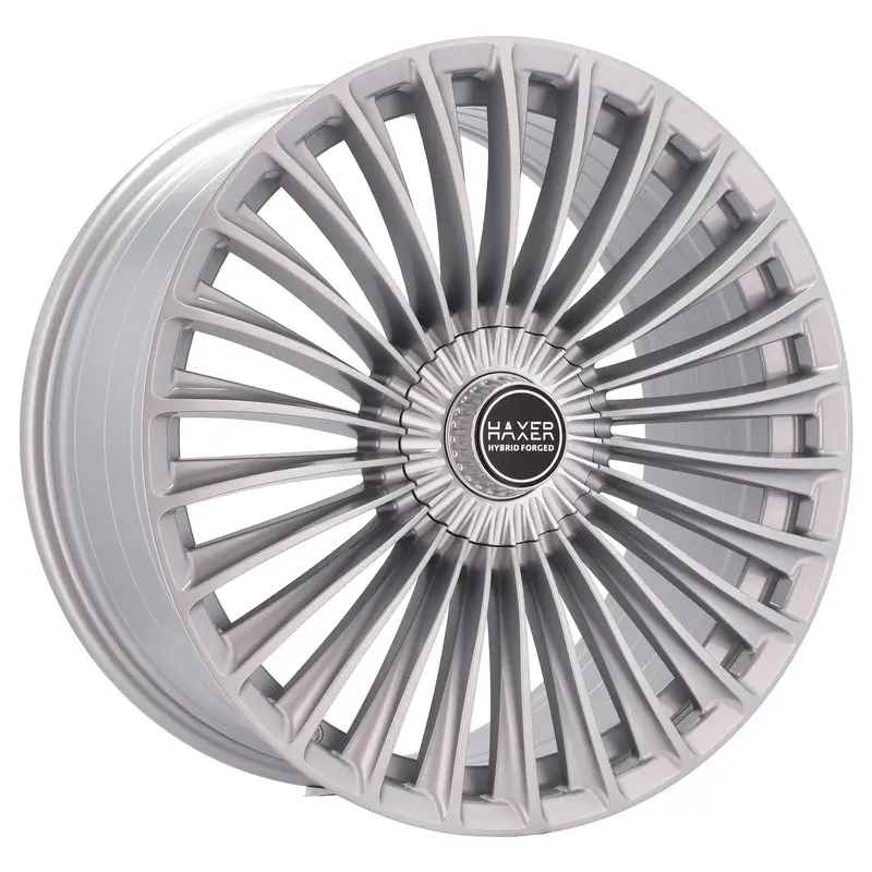 4 jantes 8.5 19 5x112 Fluotournage Argent Brillant Seulement Aujourd’hui