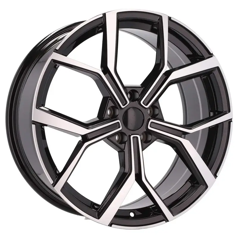 4 jantes 6.5 16 5x100 design Volkswagen Noir Brillant Nouvelle Collection