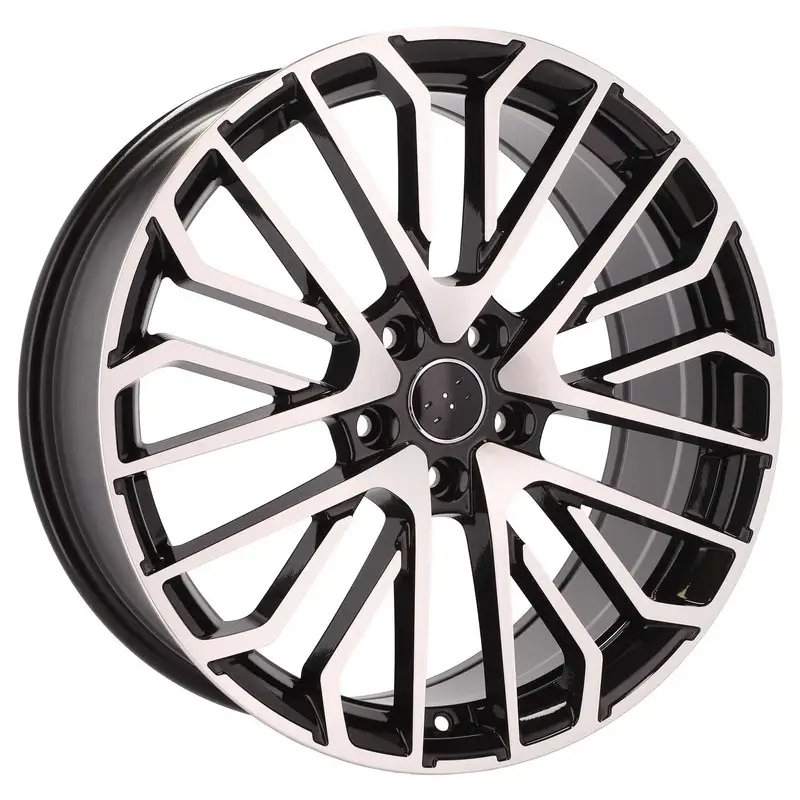 4 jantes 8.0 19 5x112 design Audi Fluotournage Noir Brillant Remise