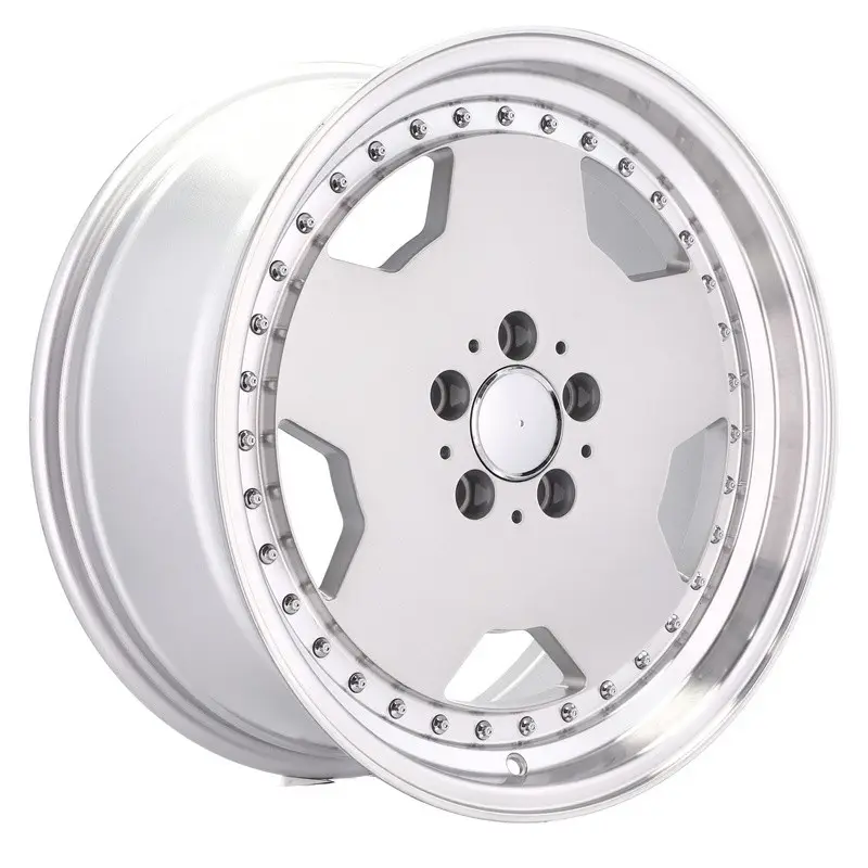 4 jantes 8.0 17 5x112 Argent Brillant Prix Bas