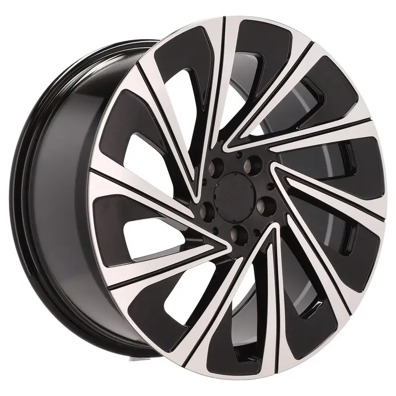 4 jantes 8.5 19 5x112 design Mercedes Fluotournage Noir Brillant Dernière Chance