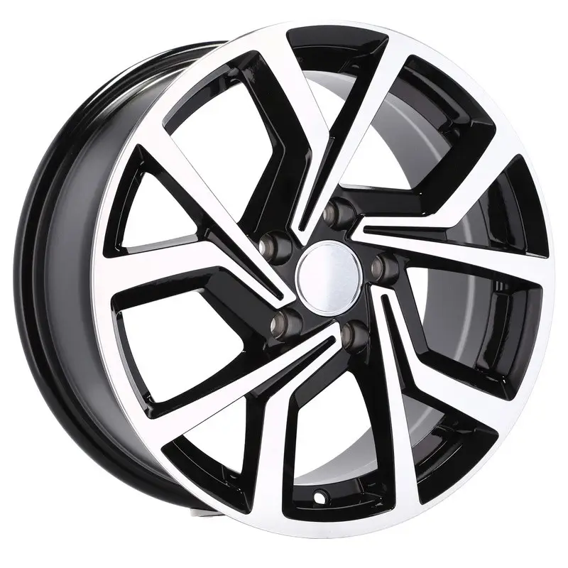 4 jantes 6.5 16 5x100 design Volkswagen Noir Brillant Réduction