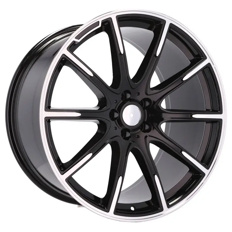 Seulement Aujourd’hui 4 jantes 8.5 19 5x112 design Mercedes Fluotournage Noir Brillant