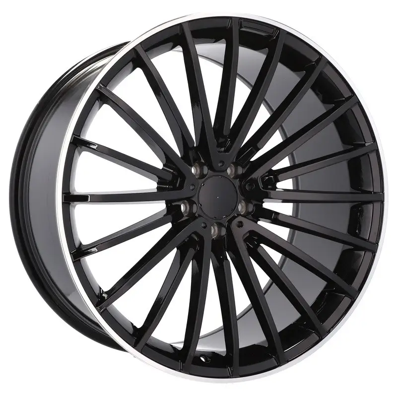 4 jantes 9.0 21 5x112 design Mercedes Noir Brillant Soldes