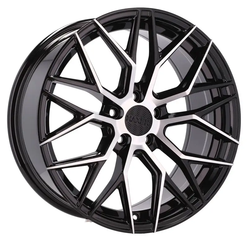 4 jantes 7.5 17 5x112 Fluotournage Noir Brillant Petit Prix