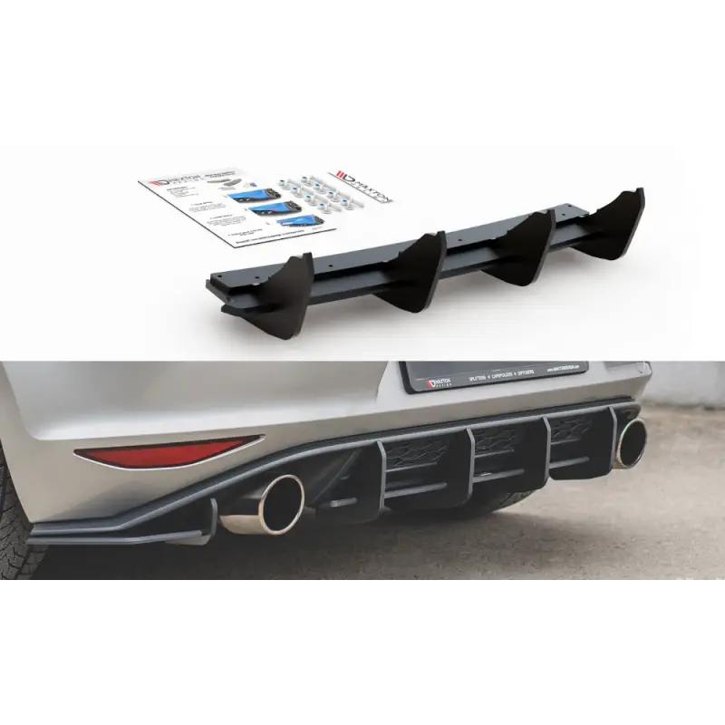 Street Pro Rear Diffuser V.1 VW Golf 7 GTI Expédié Aujourd’hui