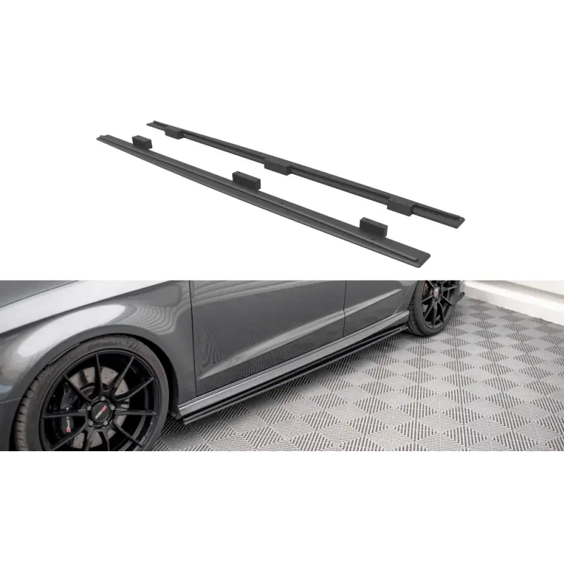 Street Pro Side Skirts Diffusers Audi S3 / A3 S-Line Sportback 8V Facelift Dernière Chance