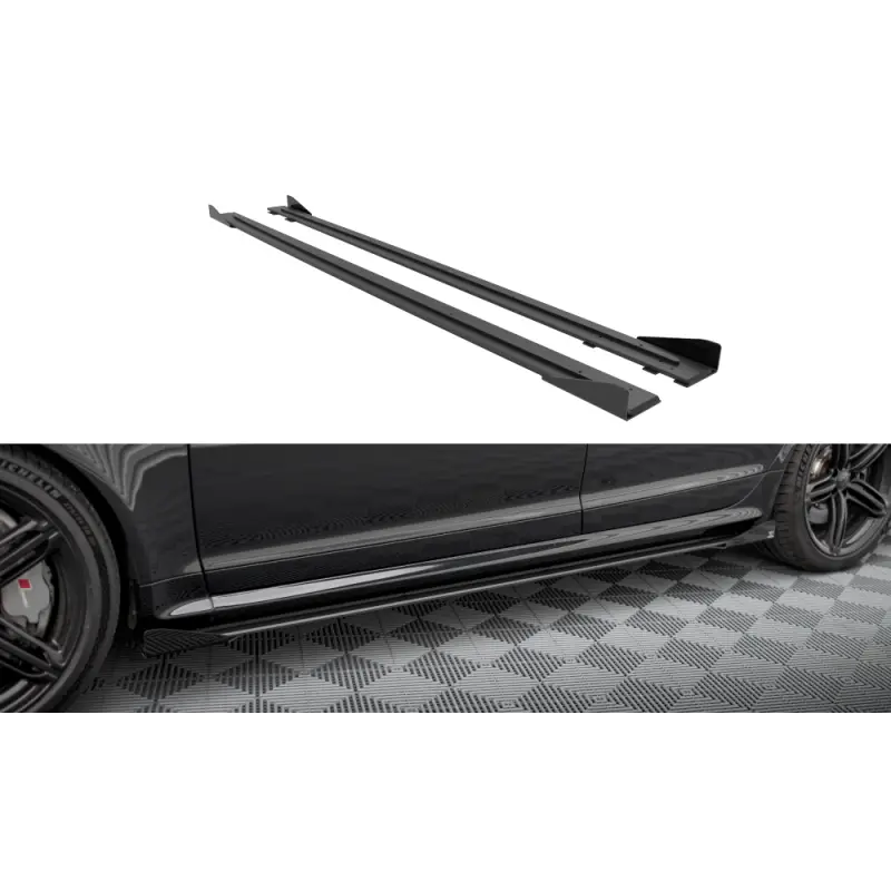 Street Pro Side Skirts Diffusers + Flaps Audi RS6 Avant C6 Prix Cassé