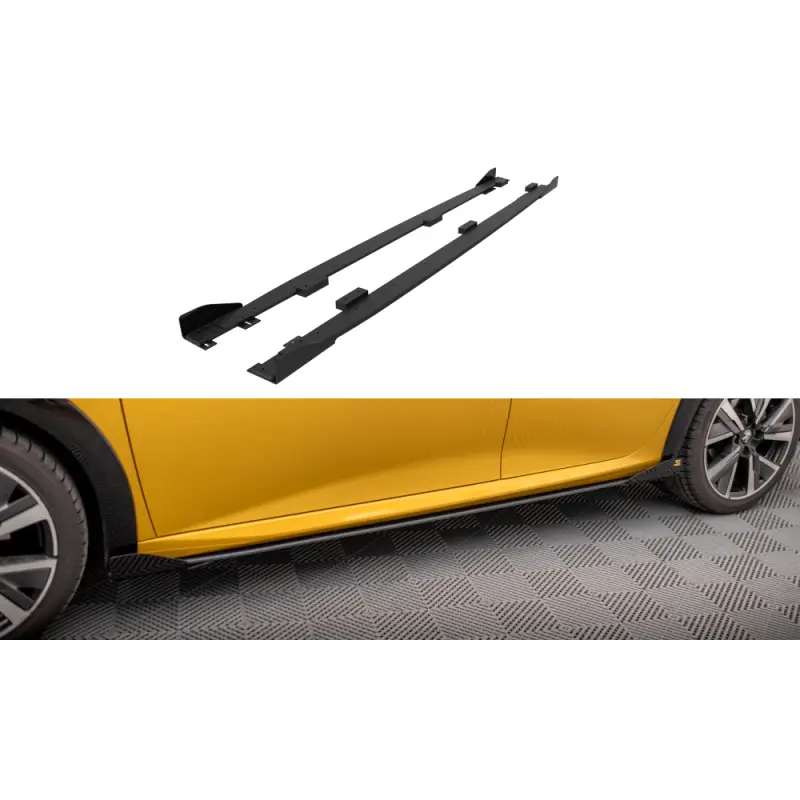 Street Pro Side Skirts Diffusers + Flaps Peugeot 208 GT Mk2 Soldes