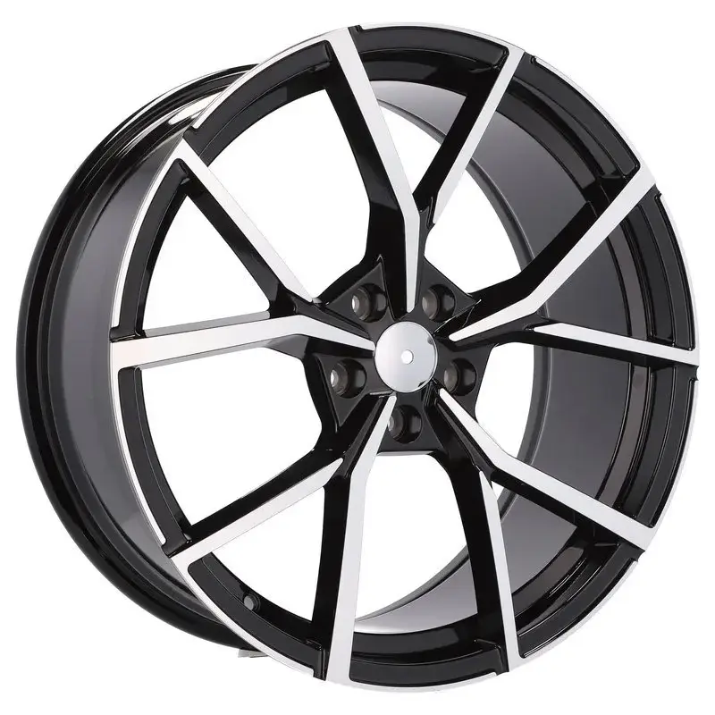 4 jantes 7.5 18 5x112 design Volkswagen Fluotournage Noir Brillant Usine Directe