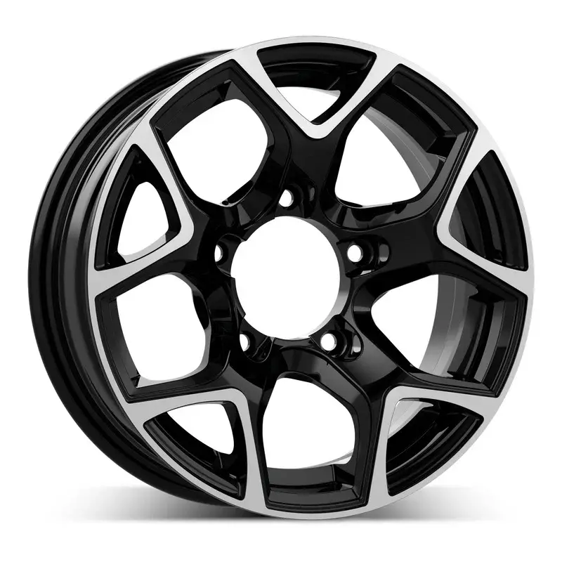 4 jantes 5.5 15 5x139.7 Noir Brillant Dernière Chance