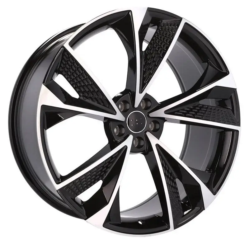 4 jantes 8.5 20 5x112 design Audi Fluotournage Noir Brillant Vente Directe