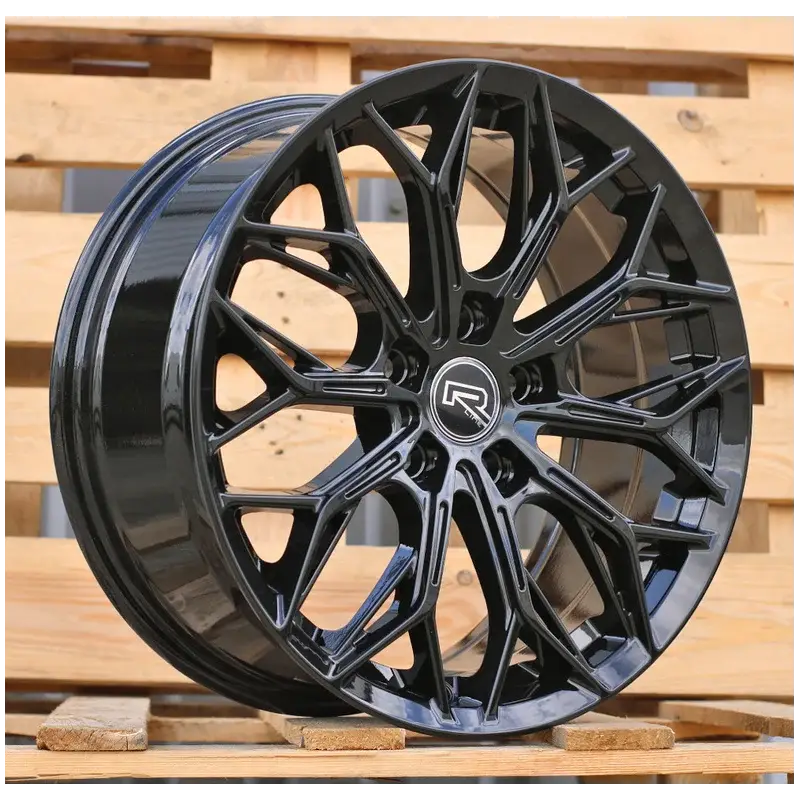 4 jantes 7.5 17 5x114.3 Noir Brillant Seulement Aujourd’hui