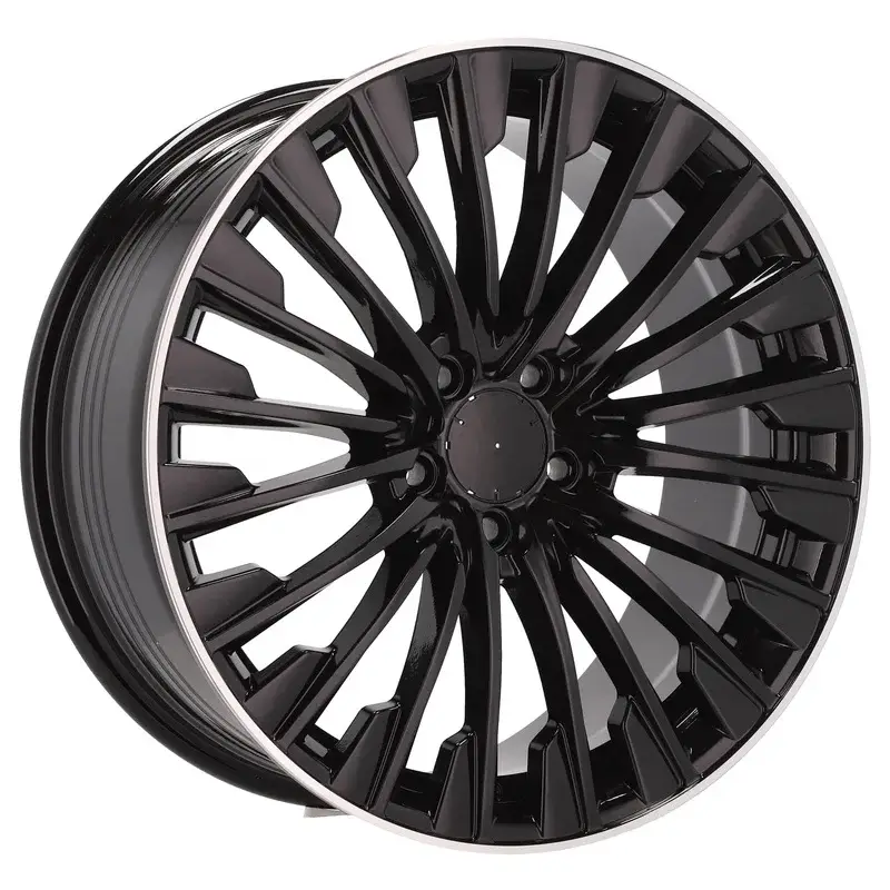 4 jantes 8.5 19 5x112 design Mercedes Fluotournage Noir Brillant Marque