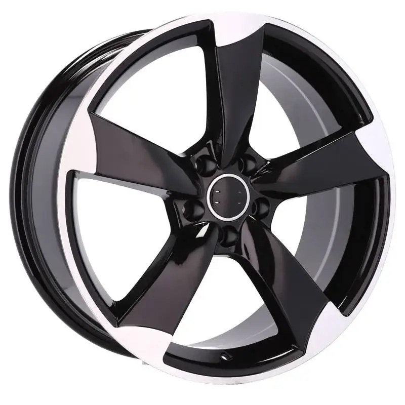 4 jantes 7.5 16 5x112 design Audi Noir Brillant Bon Marché