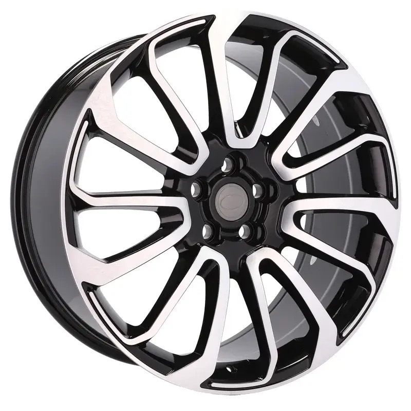 Quantité Limitée 4 jantes 9.5 21 5x120 design Land Rover Fluotournage Noir Brillant