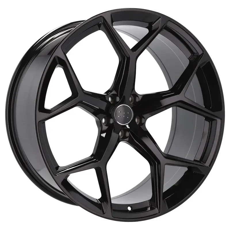 Nouvelle Collection 4 jantes 8.5 19 5x112 design Audi Fluotournage Noir Brillant