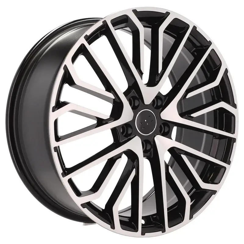 4 jantes 8.0 18 5x112 design Audi Fluotournage Noir Brillant Remise