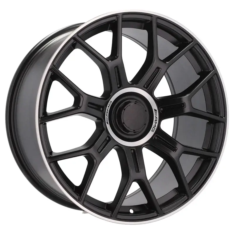 4 jantes 8.5 21 5x112 design Mercedes Fluotournage Noir Mat Vente Directe