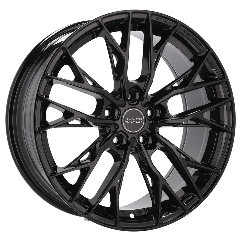 4 jantes 8.5 19 5x112 Noir Brillant Nouvelle Collection