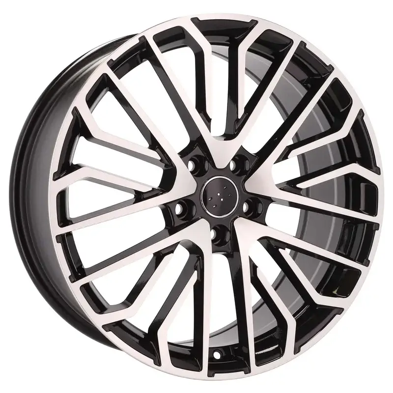 4 jantes 8.0 19 5x112 design Audi Fluotournage Noir Brillant Offre Limitée