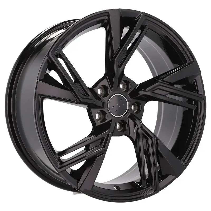 4 jantes 8.5 19 5x112 design Audi Fluotournage Noir Brillant Nouveauté