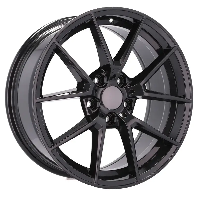 4 jantes 8.0 18 5x120 design BMW Fluotournage Noir Brillant Nouveauté
