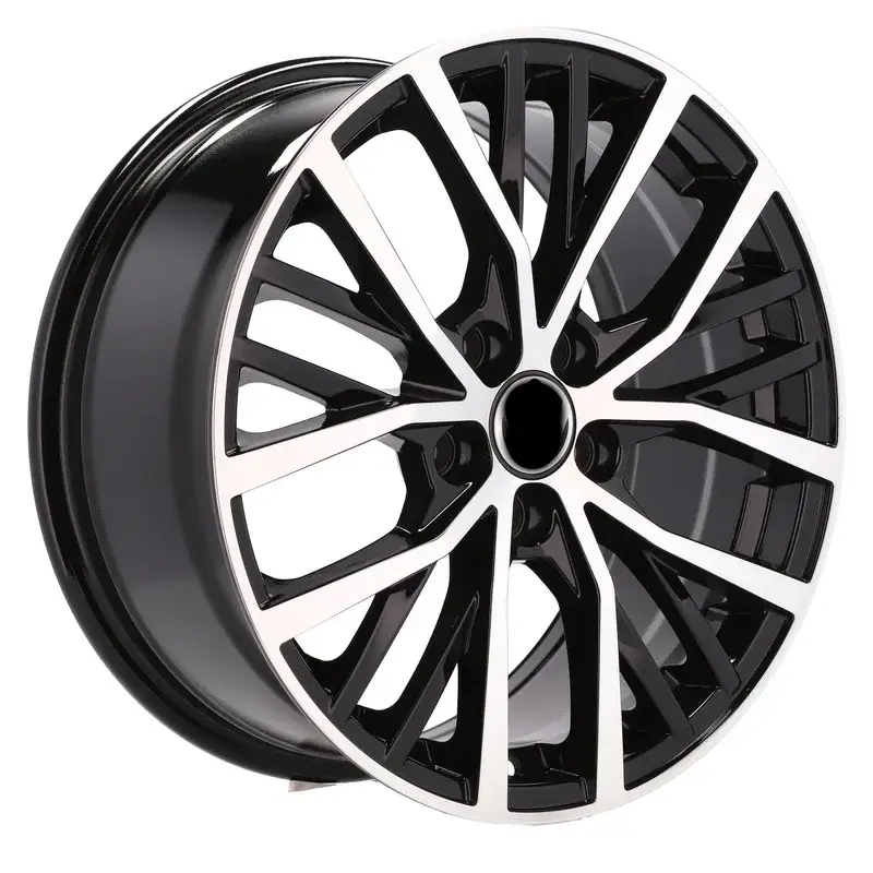 4 jantes 7.5 17 5x100 design Volkswagen Noir Brillant Meilleure Vente