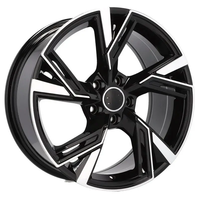 Top Vente 4 jantes 8.0 18 5x112 design Audi Fluotournage Noir Brillant