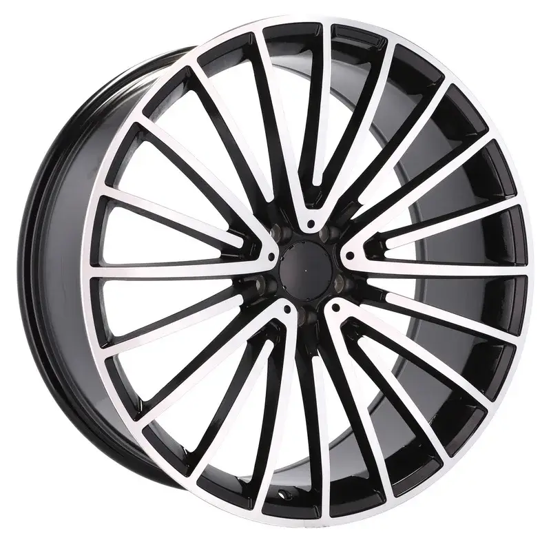 4 jantes 8.5 20 5x112 design Mercedes Fluotournage Noir Brillant Seulement Aujourd’hui