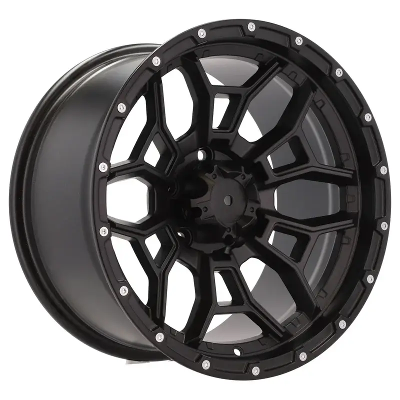 4 jantes 8.0 15 6x139.7Noir Mat Achat Immédiat