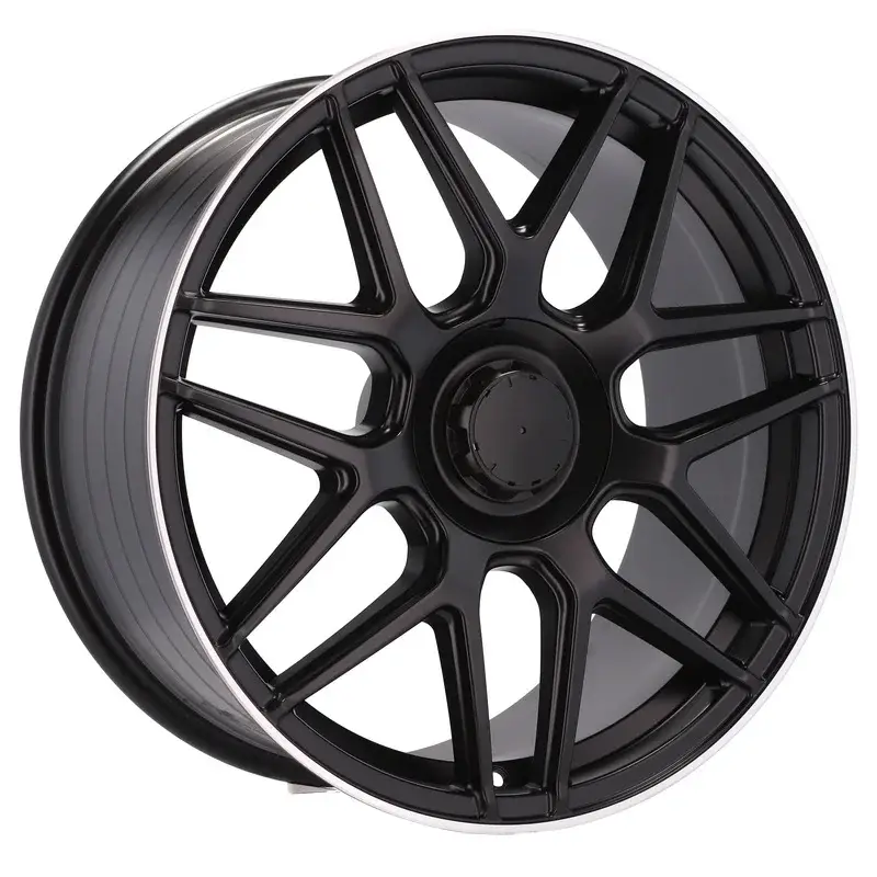 4 jantes 10.0 22 5x112 design Mercedes Fluotournage Noir Mat Expédié Aujourd’hui