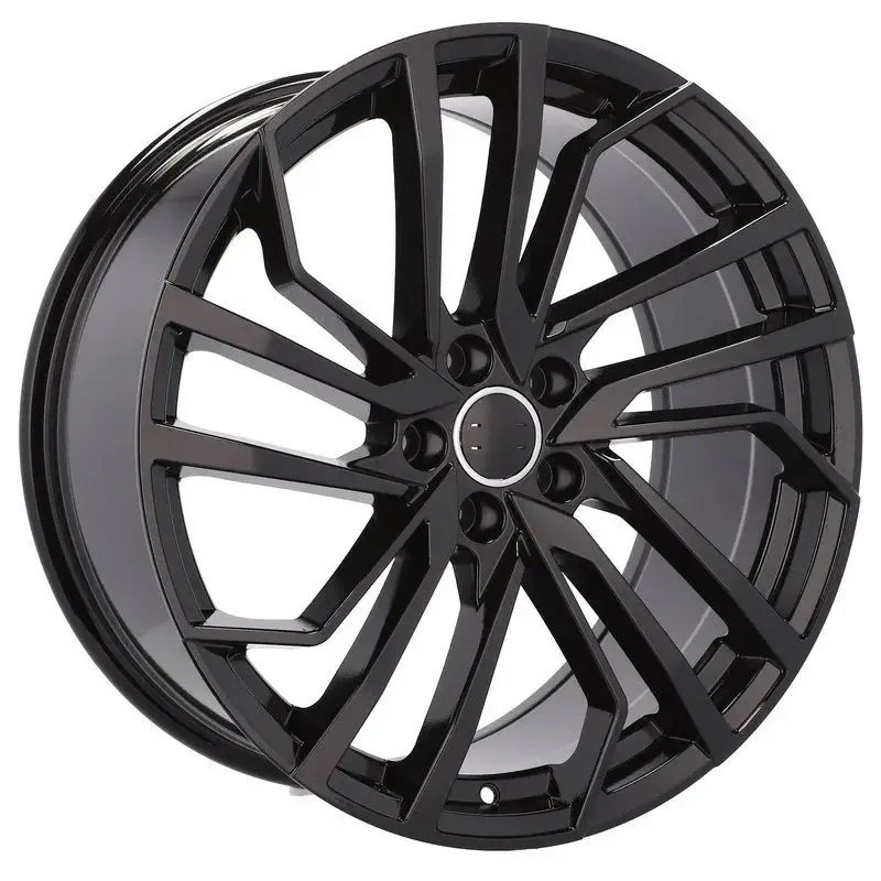 4 jantes 8.5 19 5x112 design Audi Fluotournage Noir Brillant Réduction