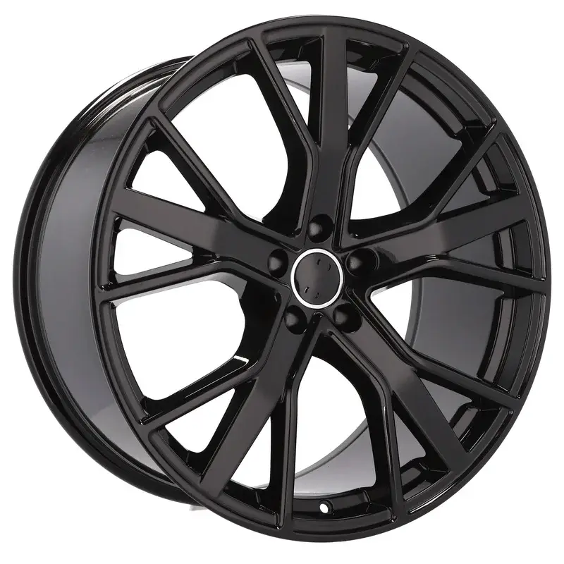 4 jantes 9.0 20 5x112 design Audi Fluotournage Noir Brillant Achat Immédiat