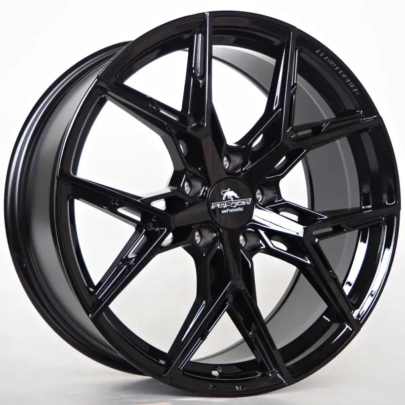 2 jantes Ratlankis Forzza Gravity 8,5X19 5X112 ET35 66,56 Black Commander Vite
