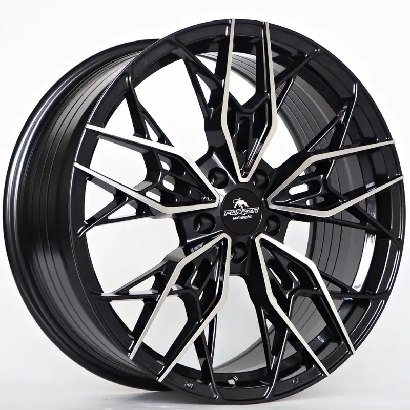 2 jantes Ratlankis Forzza Spectrum 8,5X19 5X112 ET42 66,45 Black Magic Machined Meilleure Vente