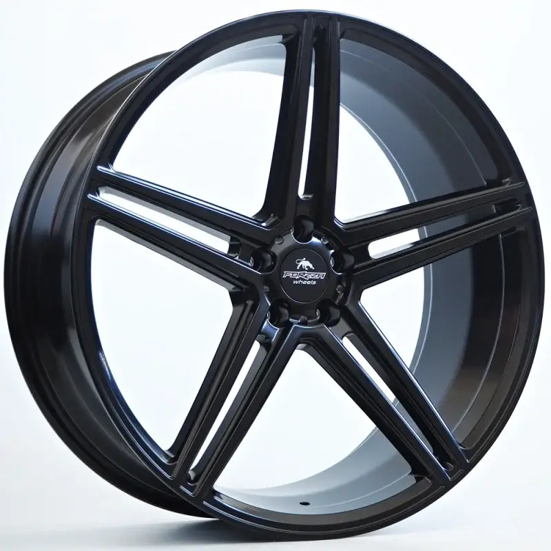2 jantes Ratlankis Forzza Bosan 9X22 5X112 ET25 66,45 Satin Black Offre Exclusive