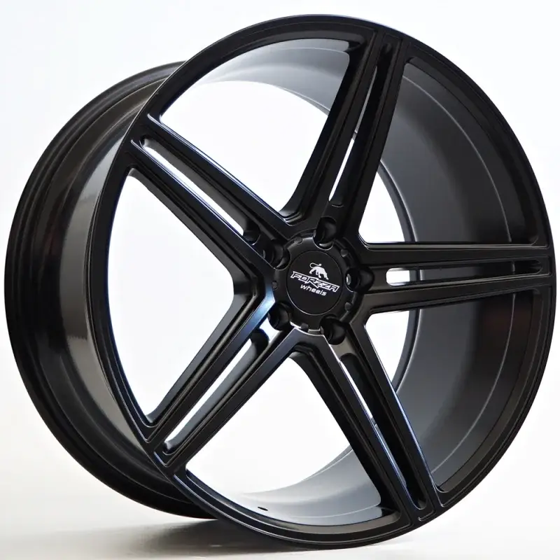 2 jantes Ratlankis Forzza Bosan 10,5X21 5X120 ET38 72,56 Satin Black FLOW FORMING Promotion