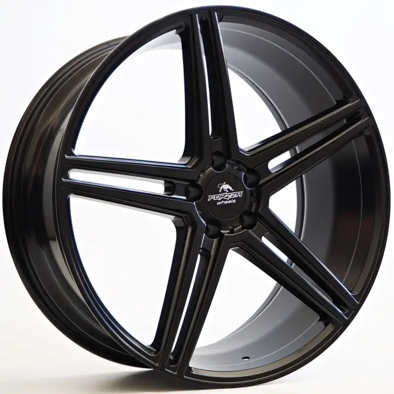 2 jantes Ratlankis Forzza Bosan 9X21 5X112 ET25 66,45 Satin Black FLOW FORMING Nouvelle Collection