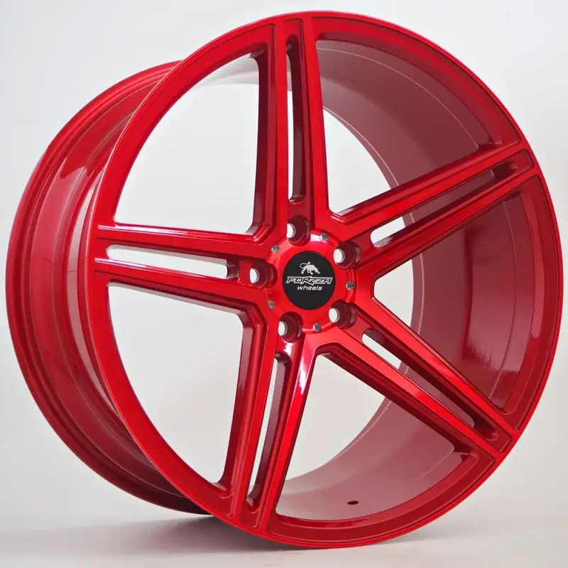 Bon Plan 2 jantes Ratlankis Forzza Bosan 10,5X20 5X112 ET37 66,45 Candy Red