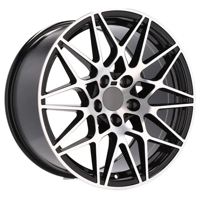Expédié Aujourd’hui 4 jantes 8.5 18 5x120 design BMW Fluotournage Noir Brillant