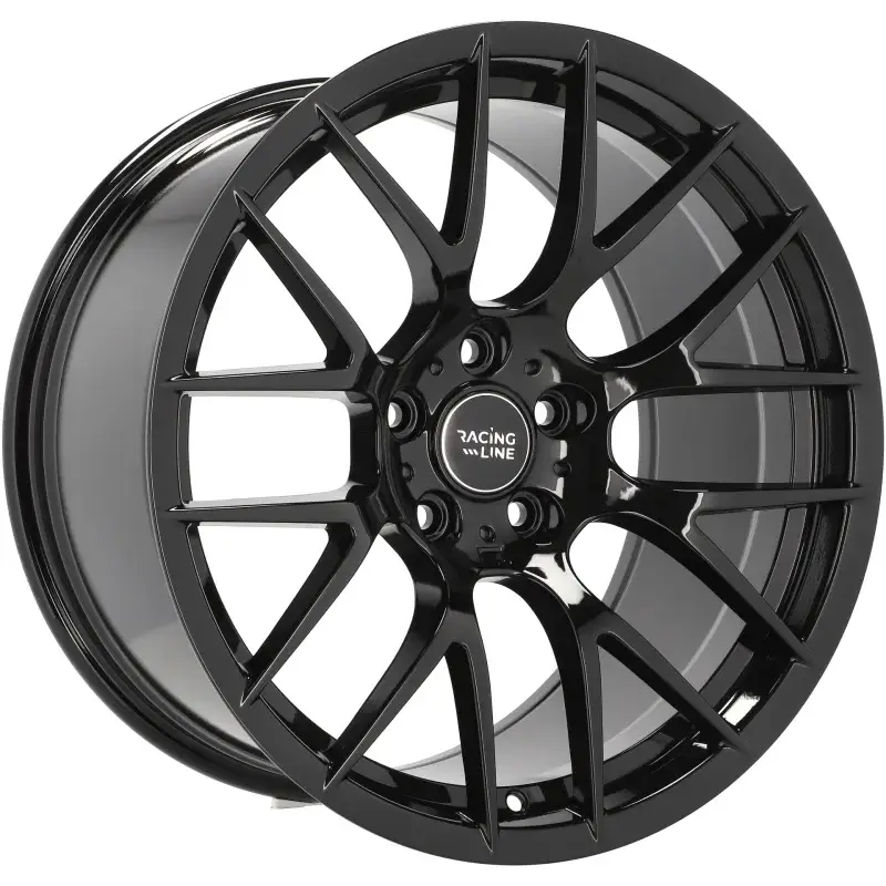 4 jantes 9.0 19 5x120 design BMW Fluotournage Noir Brillant Solde
