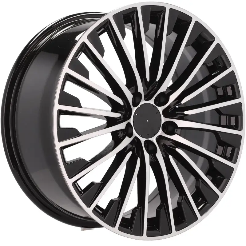 4 jantes 8.5 20 5x112 design Mercedes Fluotournage Noir Brillant Réduction