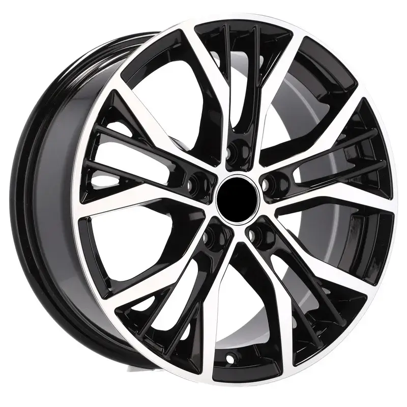 4 jantes 7.0 16 5x112 design Volkswagen Fluotournage Noir Brillant Acheter Direct