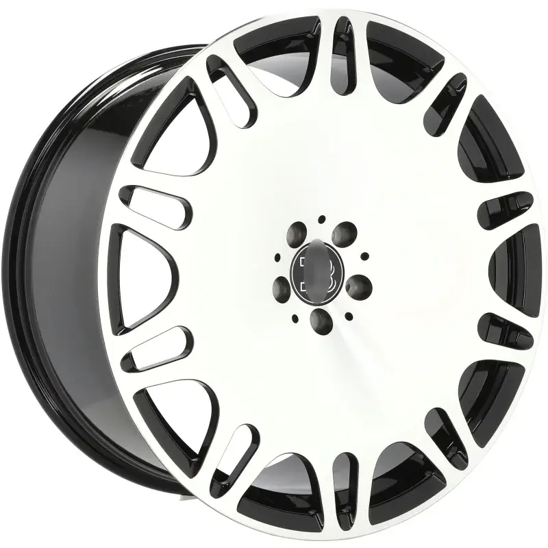 4 jantes 10.0 22 5x112 design Mercedes Forgé Noir Brillant Usine Directe