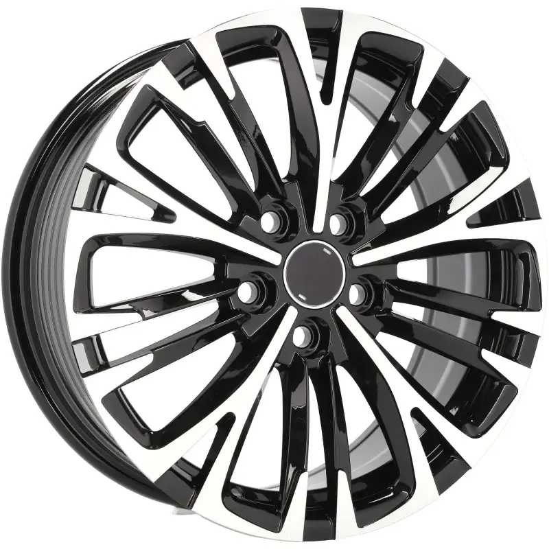 4 jantes 7.0 17 5x114.3 design Toyota Fluotournage Noir Brillant Marque