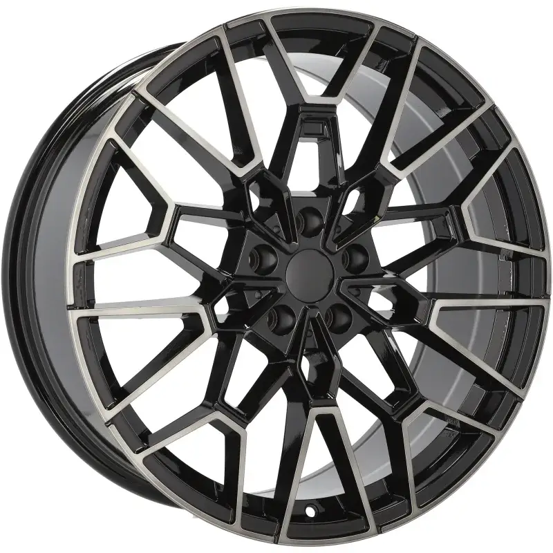 4 jantes 8.5 19 5x120 design BMW Fluotournage Noir Brillant Nouveauté