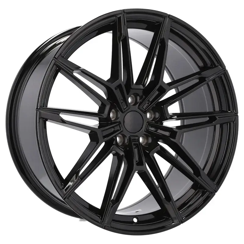 4 jantes 8.0 19 5x112 design BMW Fluotournage Noir Brillant Affaire À Saisir