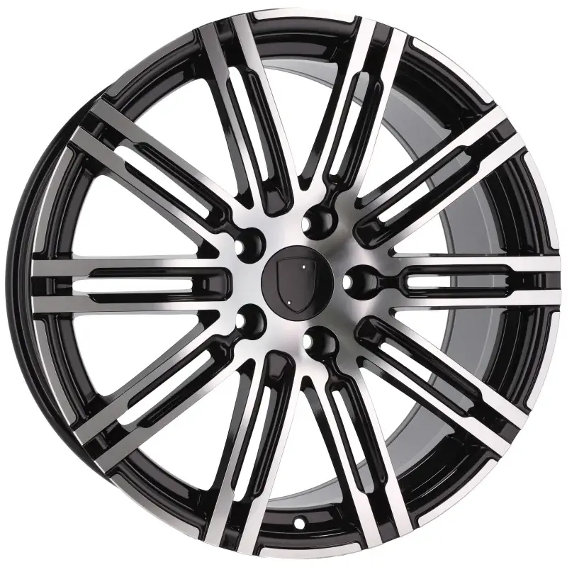 4 jantes 10.0 22 5x130 design Porsche Odlew niskociśnieniowy Noir Brillant Prix Cassé